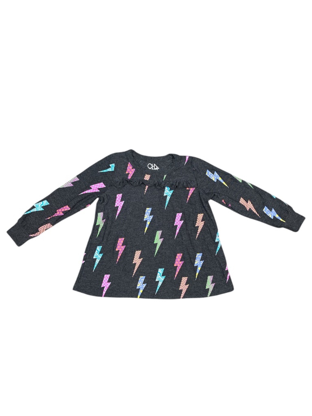 Chaser Long Sleeve Bolt Top Size 6
